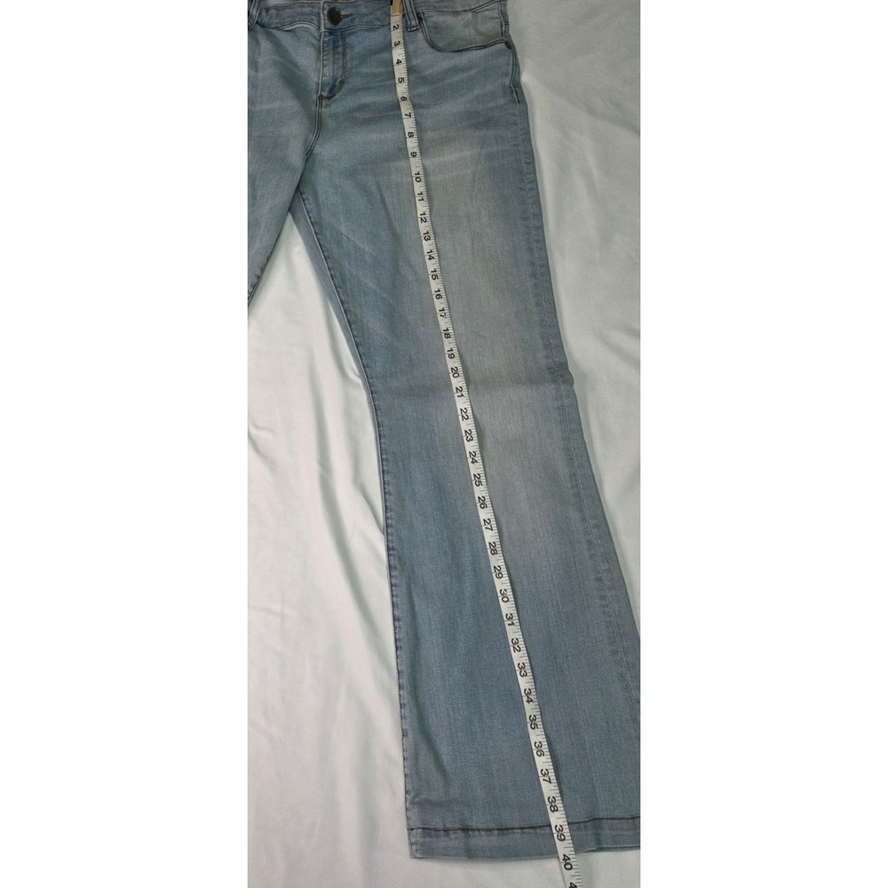 Kut From The Kloth Chrissy Flare Sz 16 Light Wash Western Boho Festival Stretch - Picture 4 of 8
